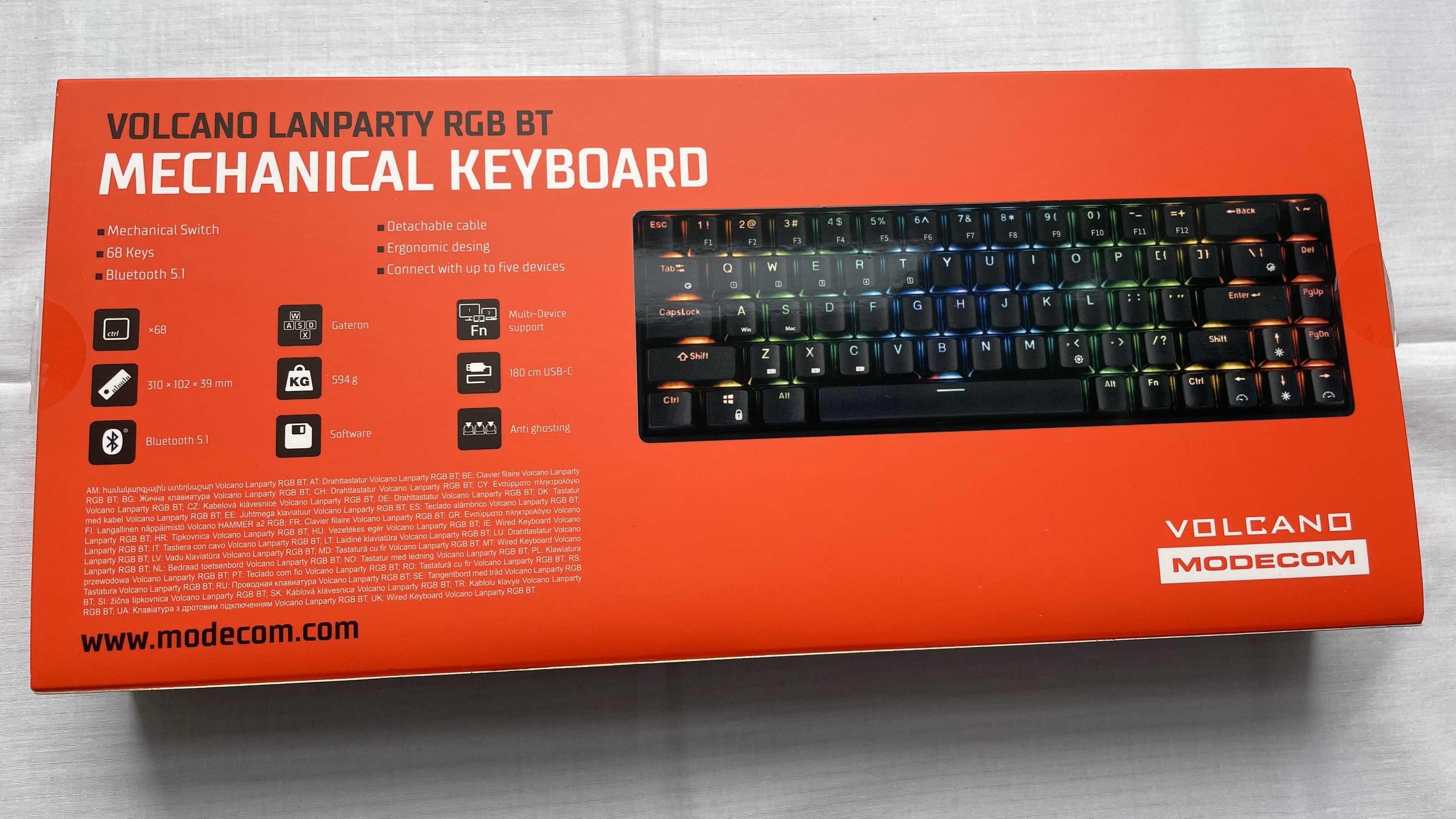 Klawiatura mechaniczna 65% z BT