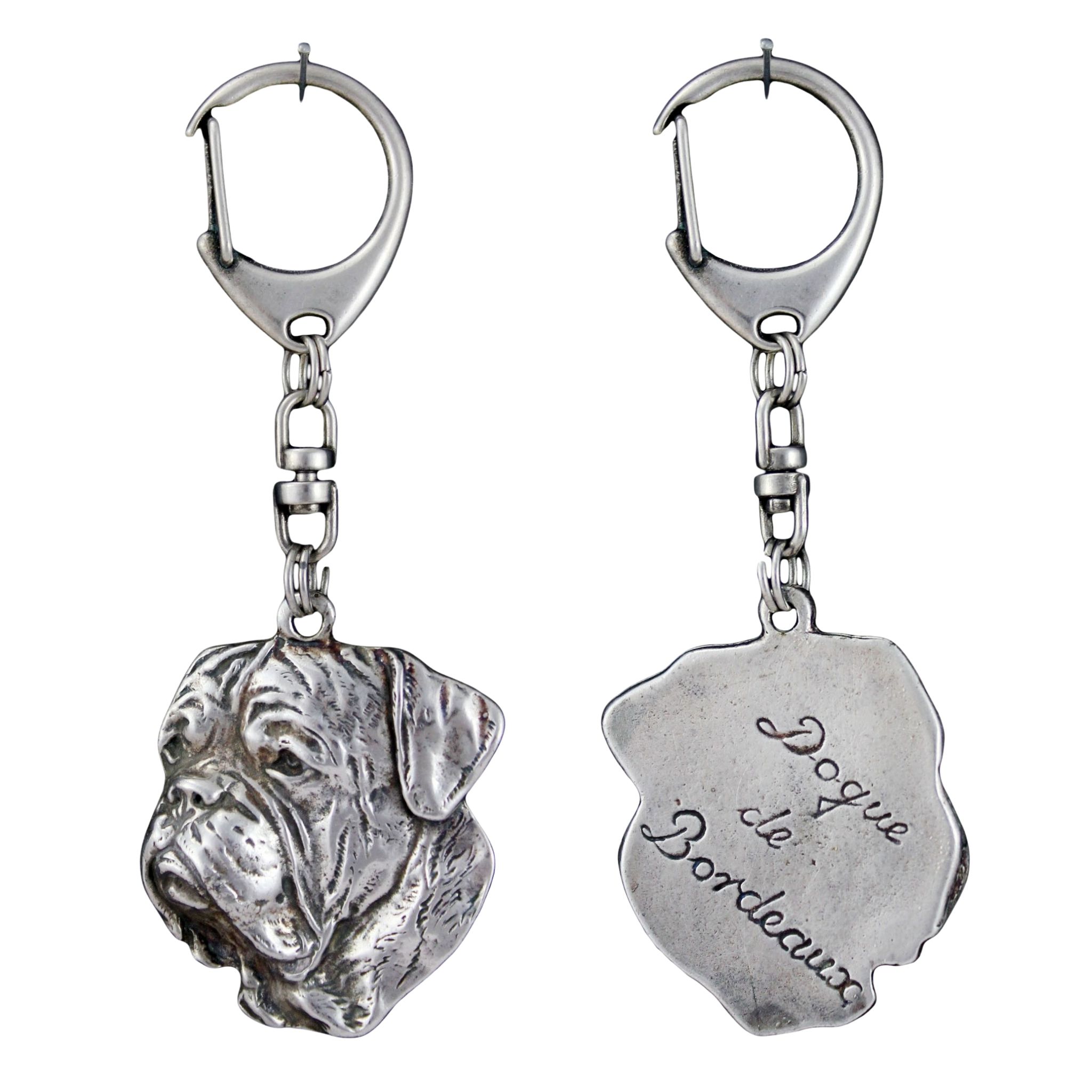Dog z Bordeaux brelok posrebrzany Art-Dog