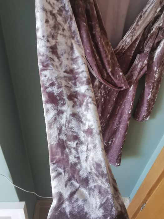 Welurowa aksamitna pluszowa sukienka ciążowa Asos roz 12 40 M/L