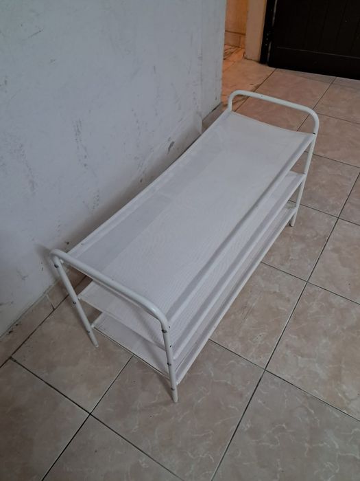 Sapateira empilhável branco 12 pares 65x90x35 cm Studio