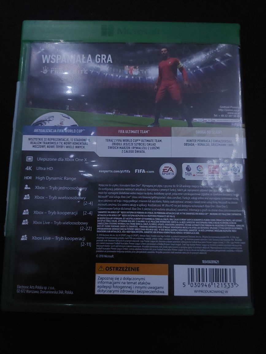 Fifa 18 + dodatek mundial XBOX ONE