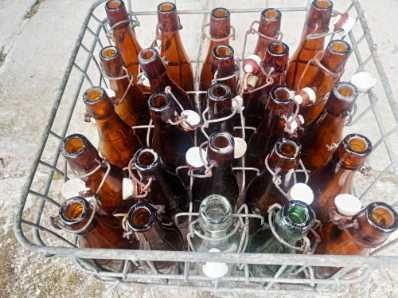 Stare Butelki 0,3 oranżada skrzynka