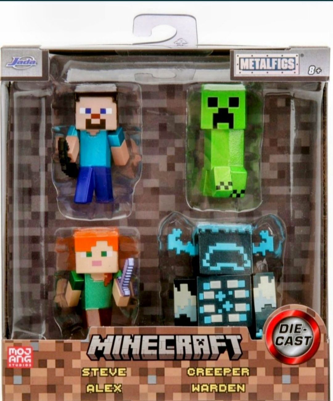 Jada Minecraft zestaw czterech figurek kolekcjonerskich Nowe orginalne