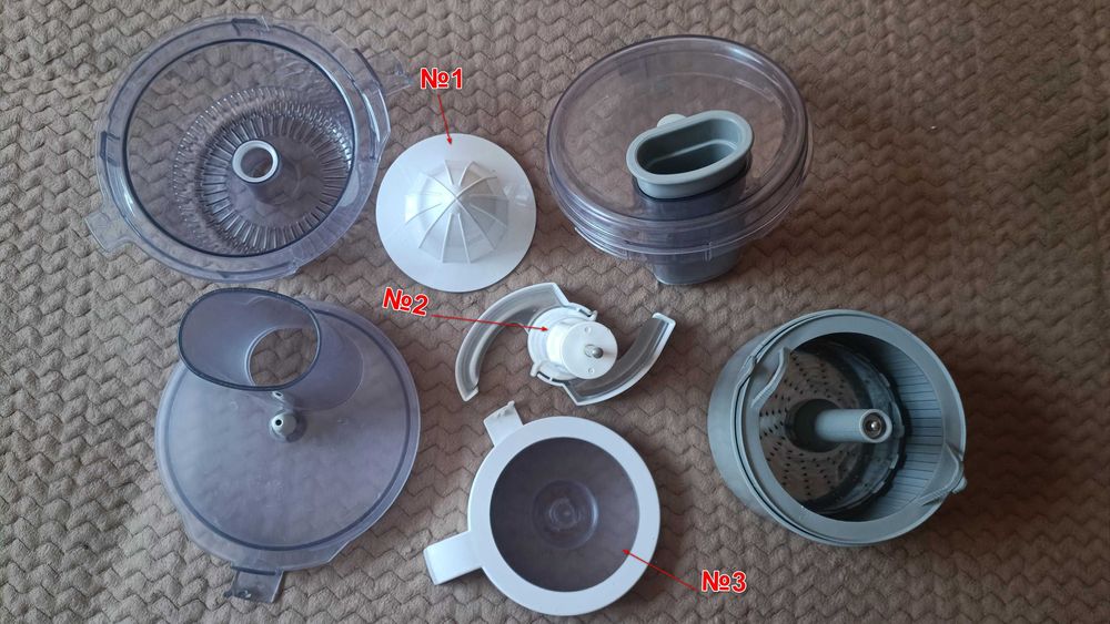 Насадки та запчастини для м'ясорубки Zelmer 986 та комбайна Braun k700