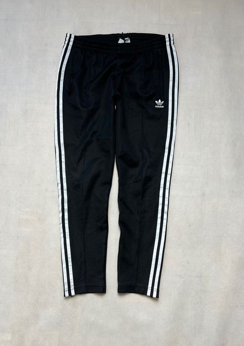 Spodnie Adidas small logo white black
