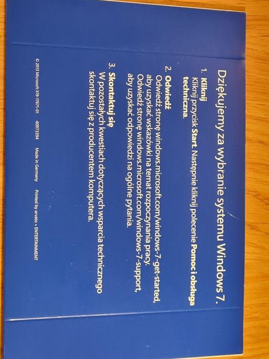 Windows 7 Home Premium sp1 64bit PL