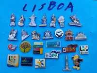 Pins diversos relacionados com Lisboa.