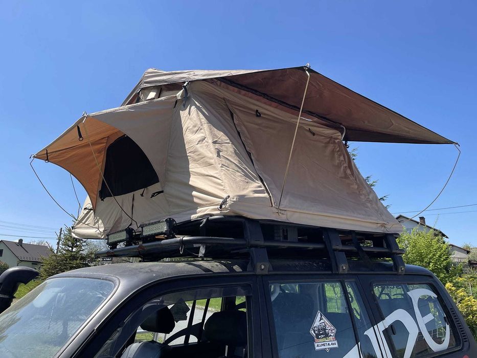 Namiot dachowy ALASKA 190 cm 5 osobowy beżowy