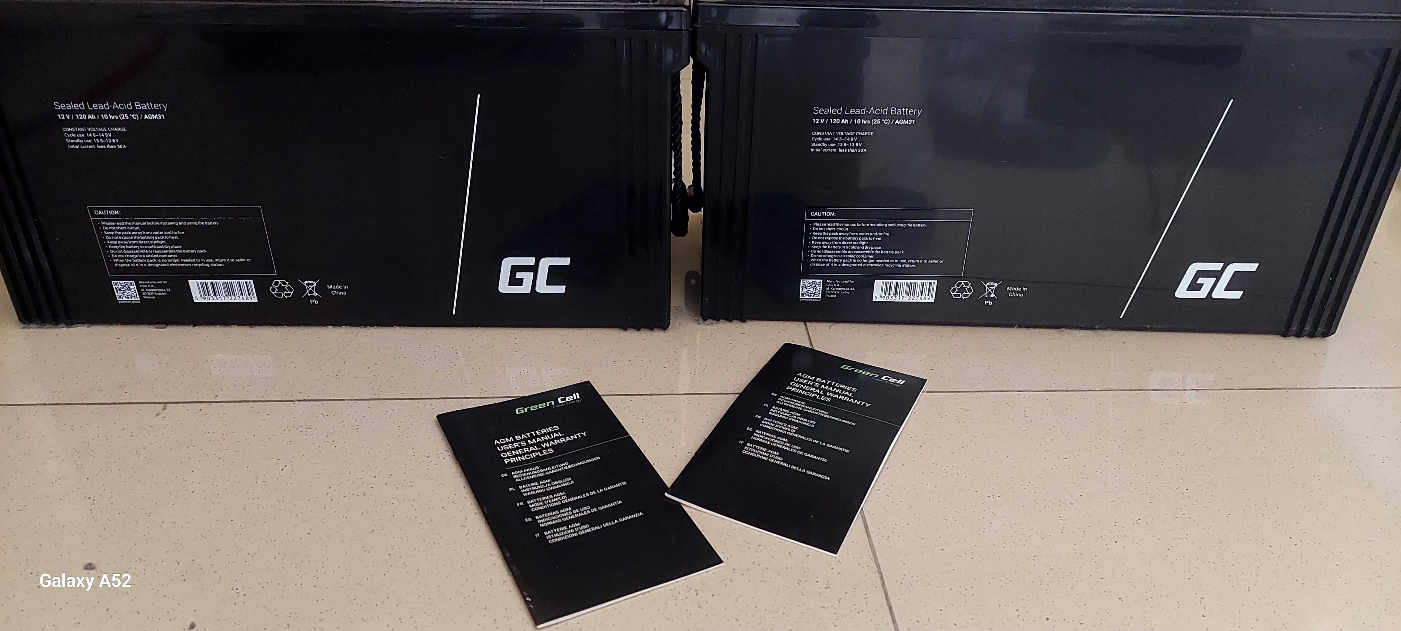 Акумуляторна батарея Green Cell AGM 12V 120Ah VRLA Battery, AGM31