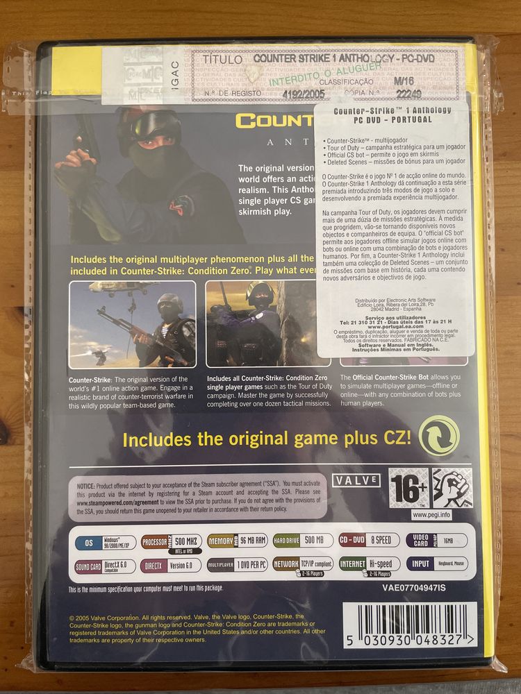 Counter Strike 1 Anthology Jogo PC