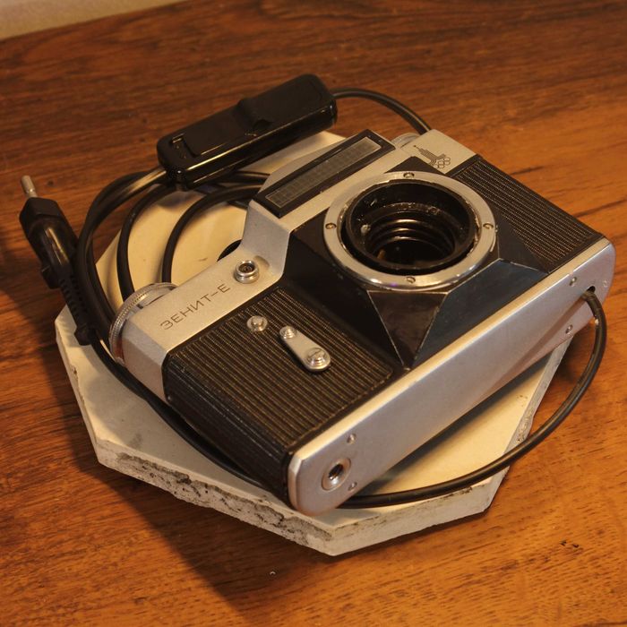 lampka wykonana z aparatu zenit E