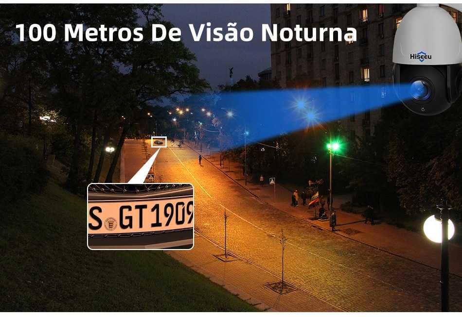 [NOVO] Camara 5MP Exterior • ZOOM 30X Ótico • Visão Noturna 100M •