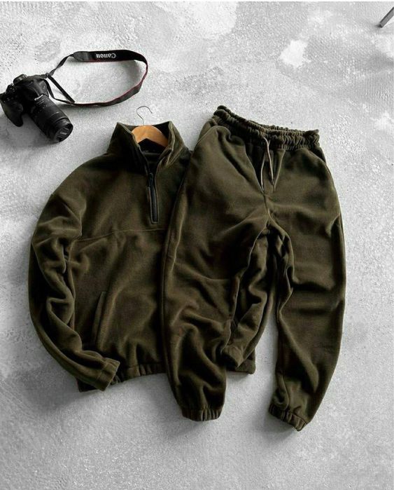 Чоловічий костюм спорт теплий флісовий полар