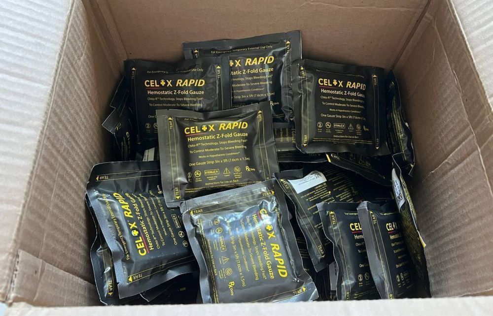 Гемостатичний бинт Celox Rapid , гемостатик