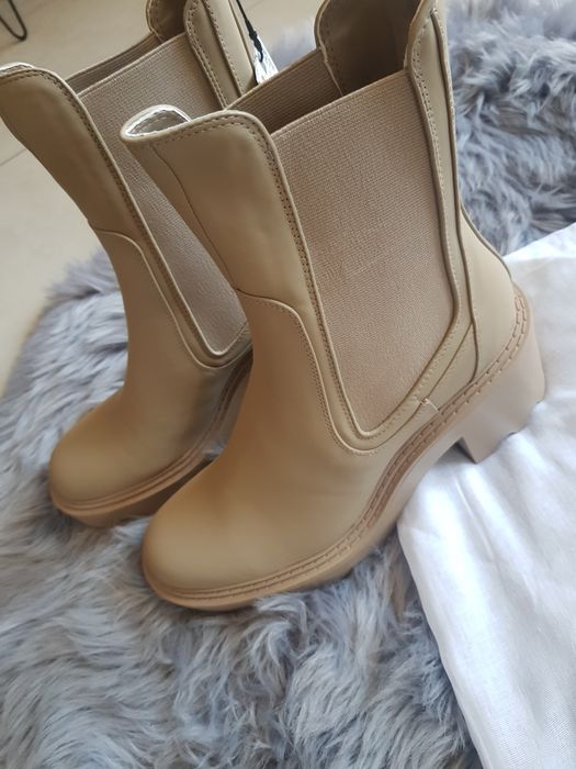 Botki z gumowaną podeszwą Zara rozm 41