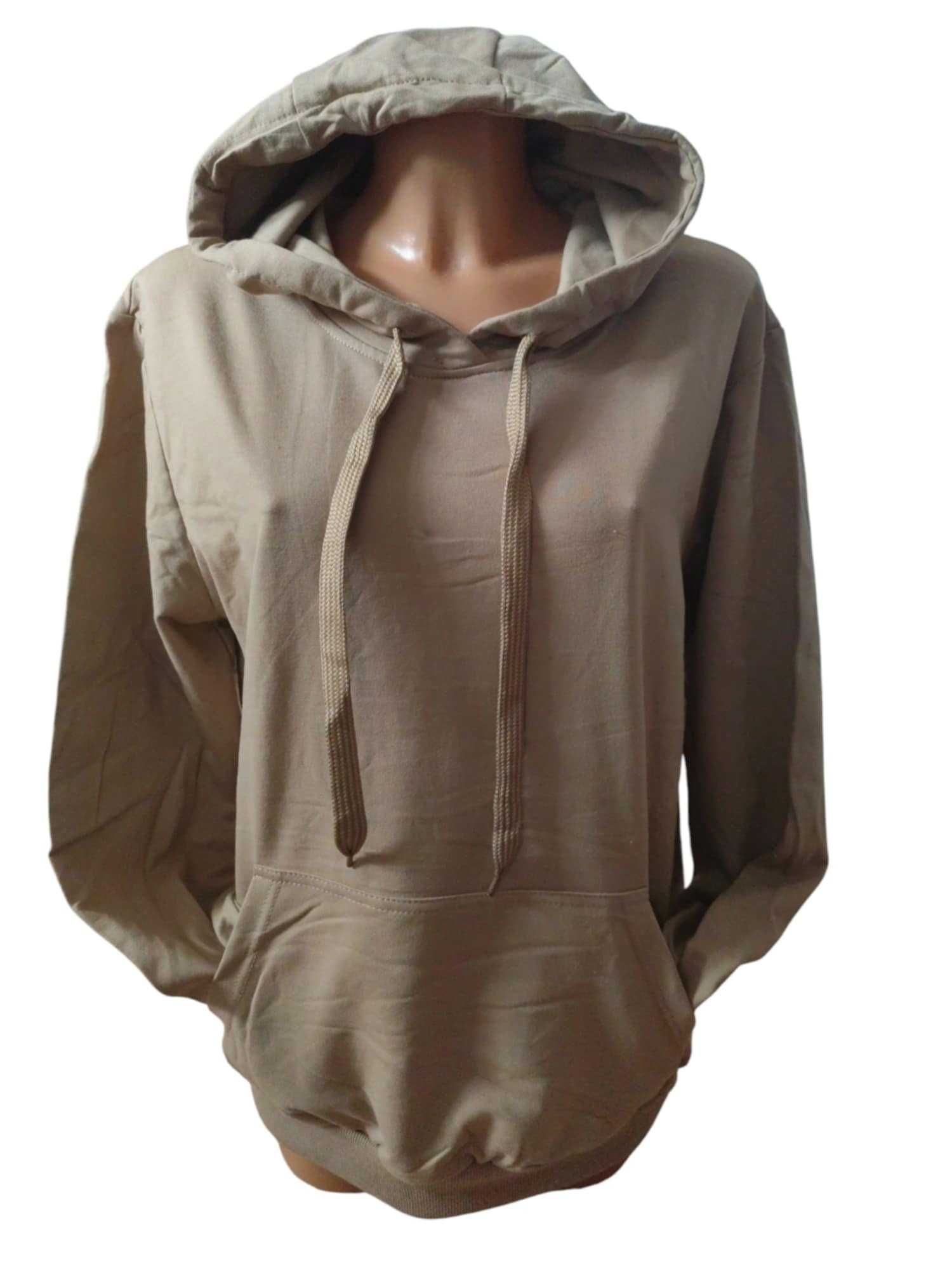 Bluza kangurka damska XL brązowa