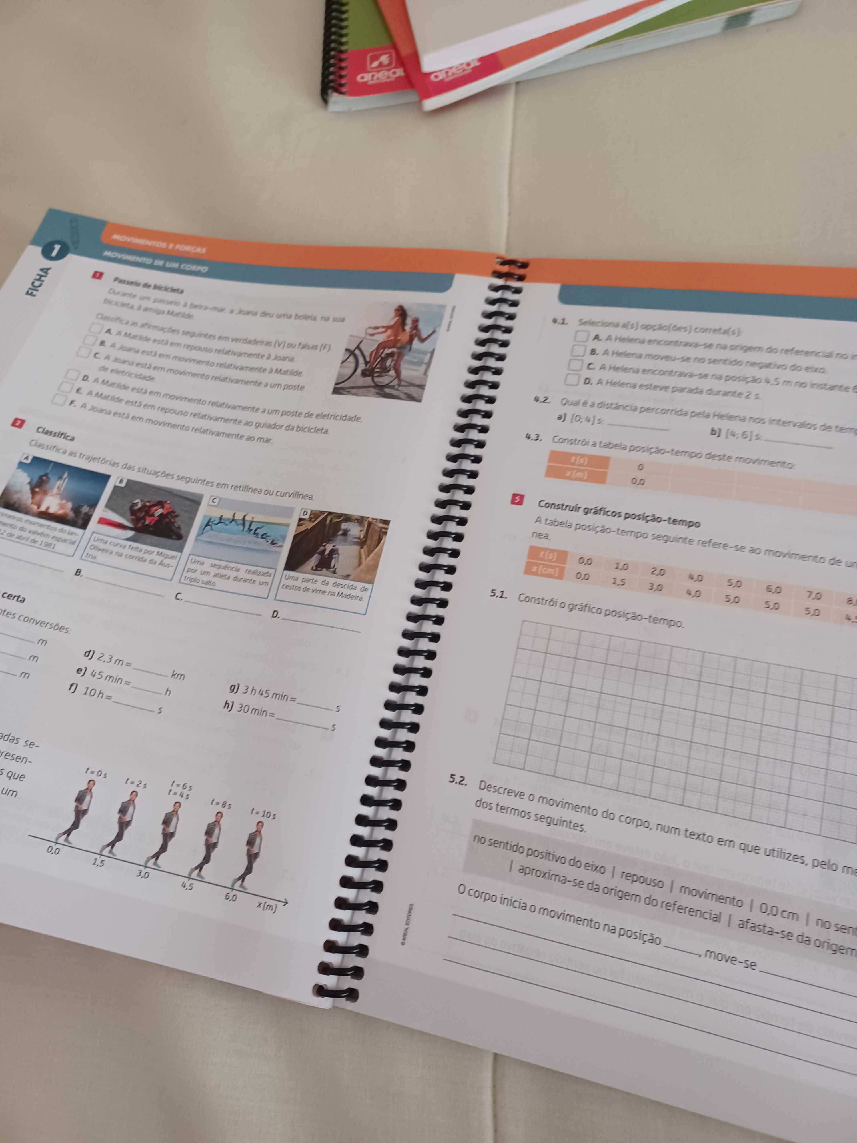 Caderno Fichas Física e Química do 9 ano