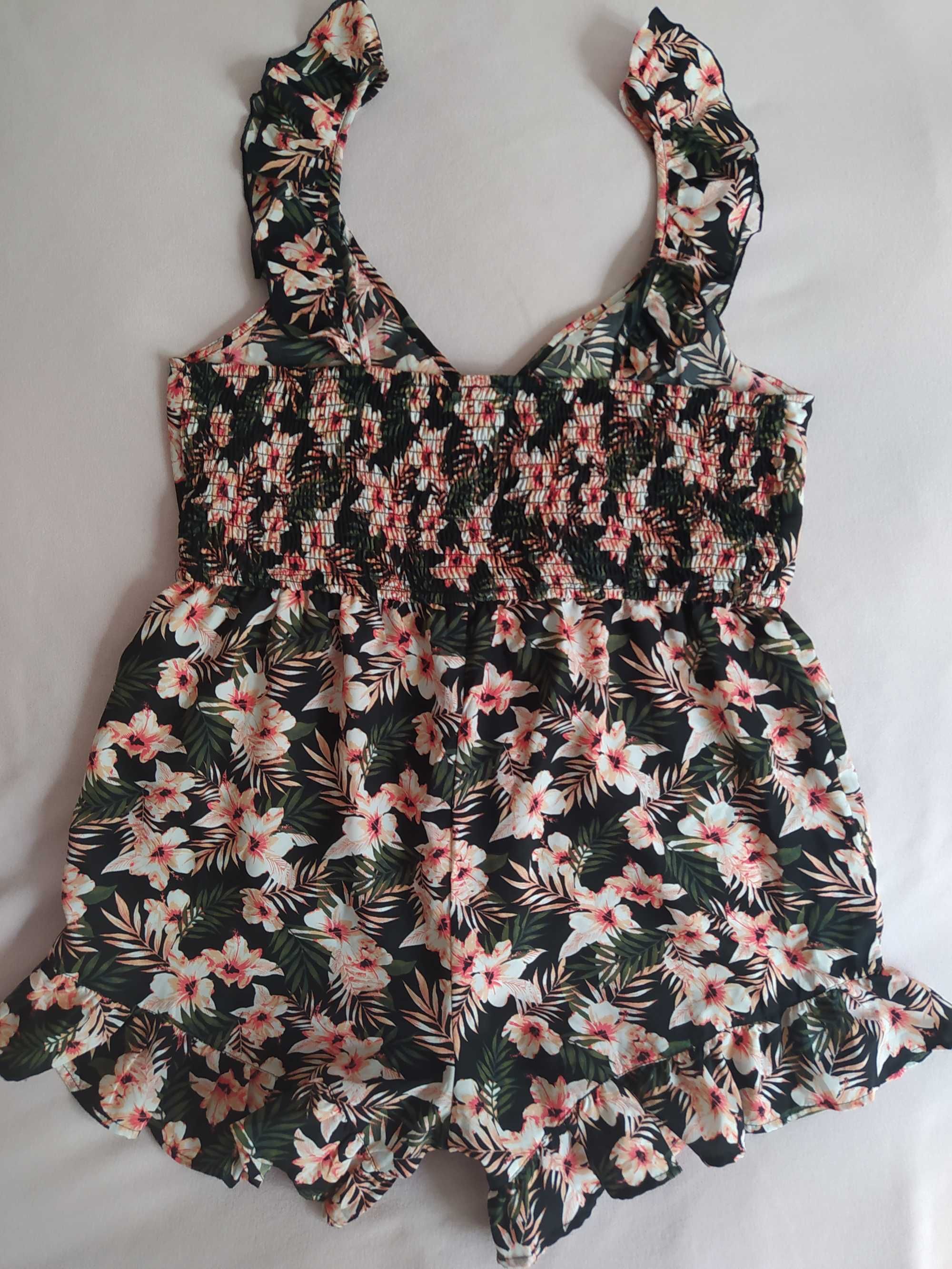 Kombinezon letni Primark XL kwiaty falbany