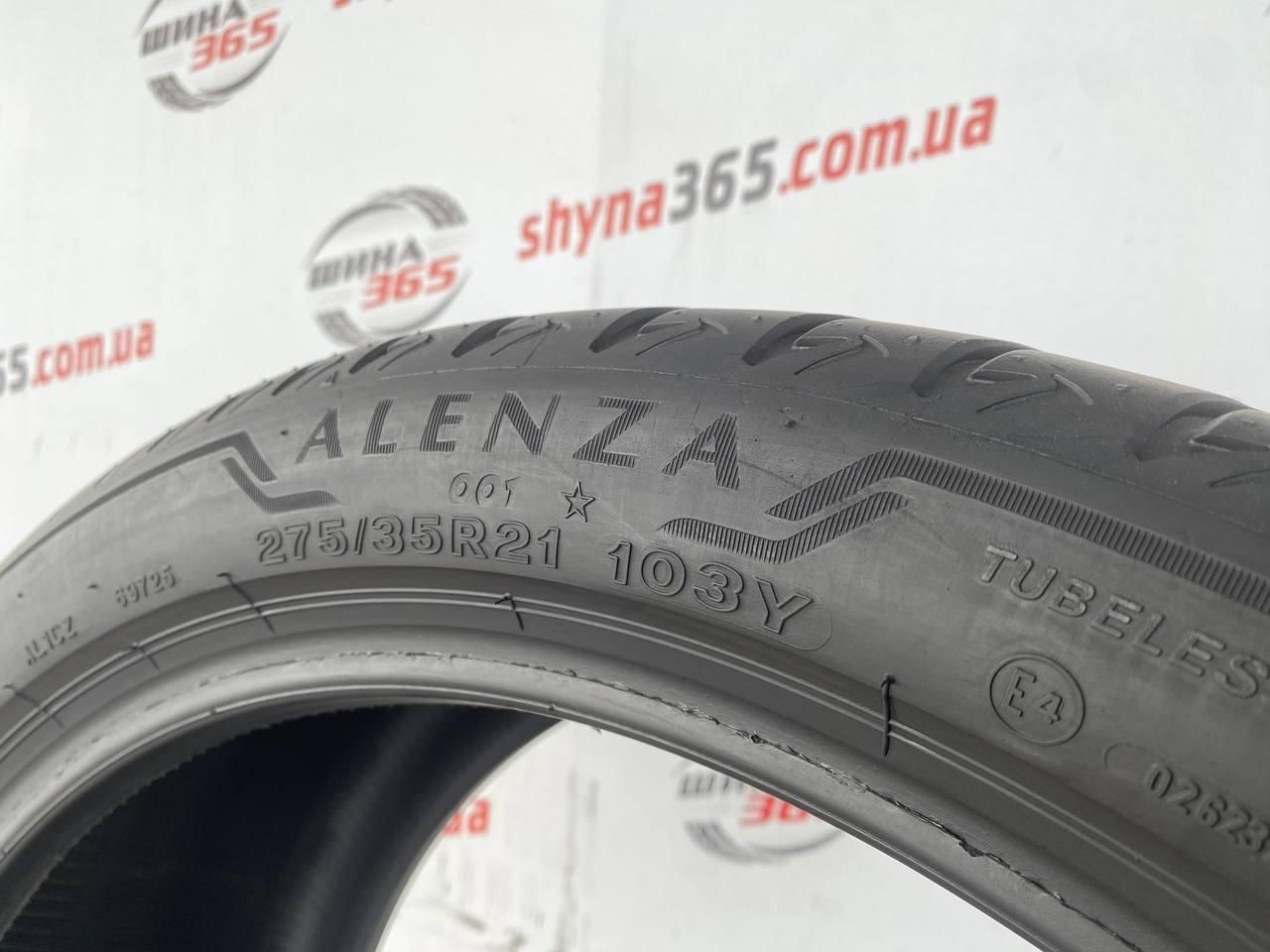 275/35 r21 bridgestone alenza 001 run flat 4mm шини бу