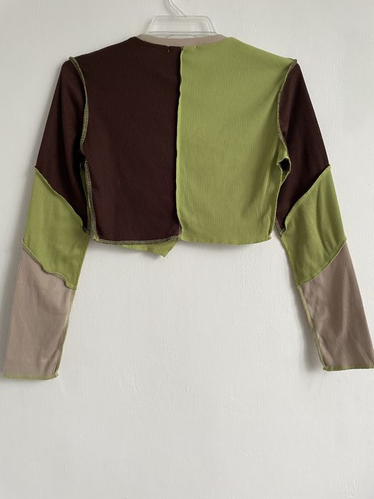 Bluzka z długim rękawem crop top