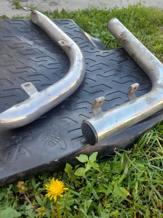 Защита заднего бампера Дуги для Митсубиси Паджеро Спорт 1