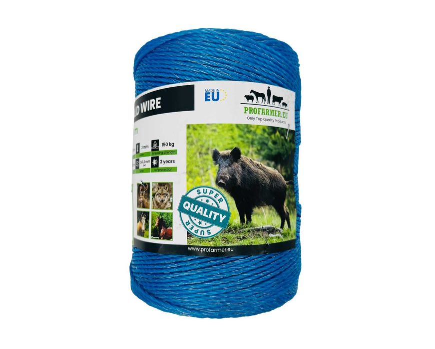 Gruba Plecionka Linka Drut do Pastucha Elektronicznego 3 mm 500m
