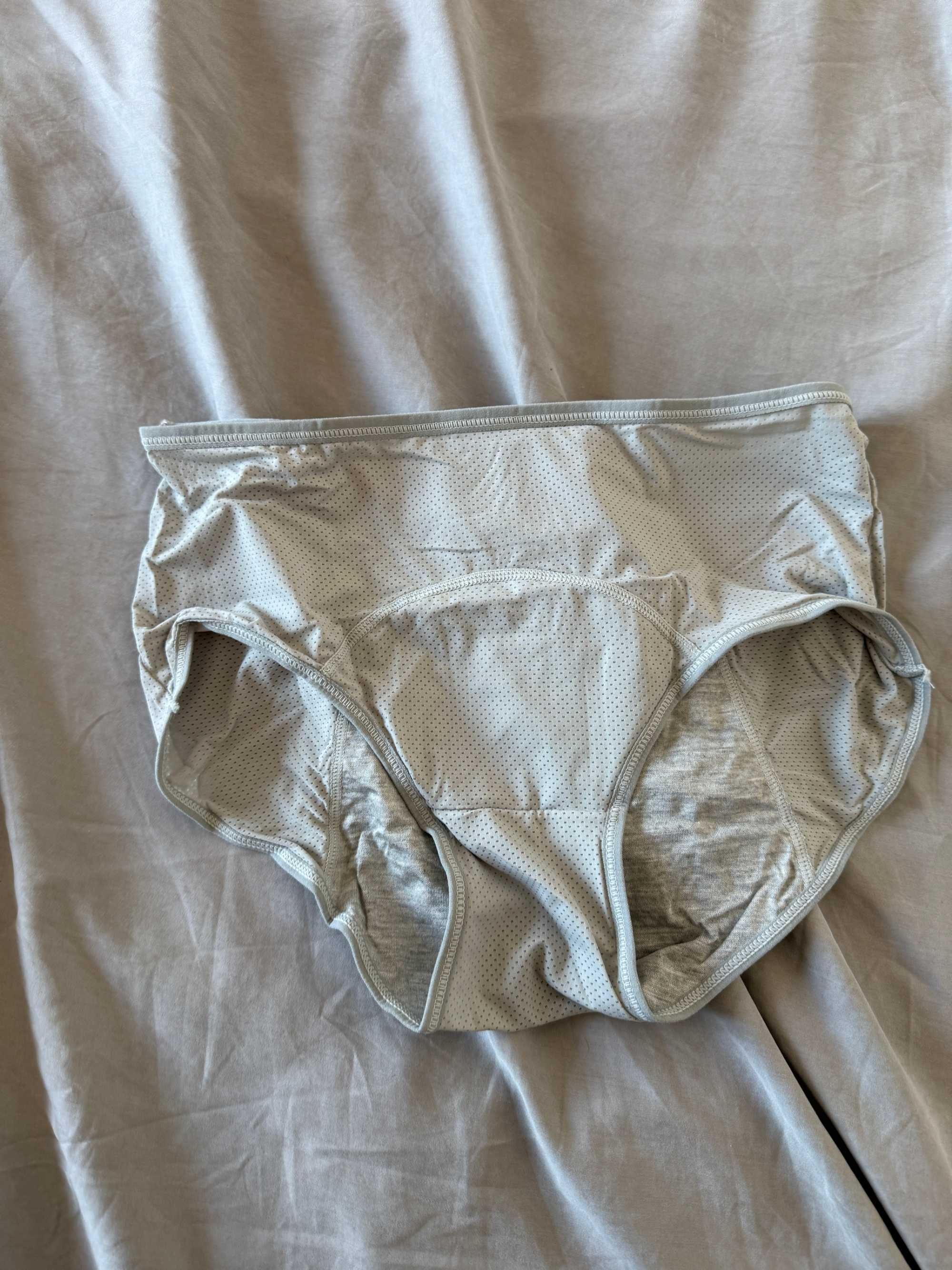 Cueca fisiológica em cinzento, cueca menstrual