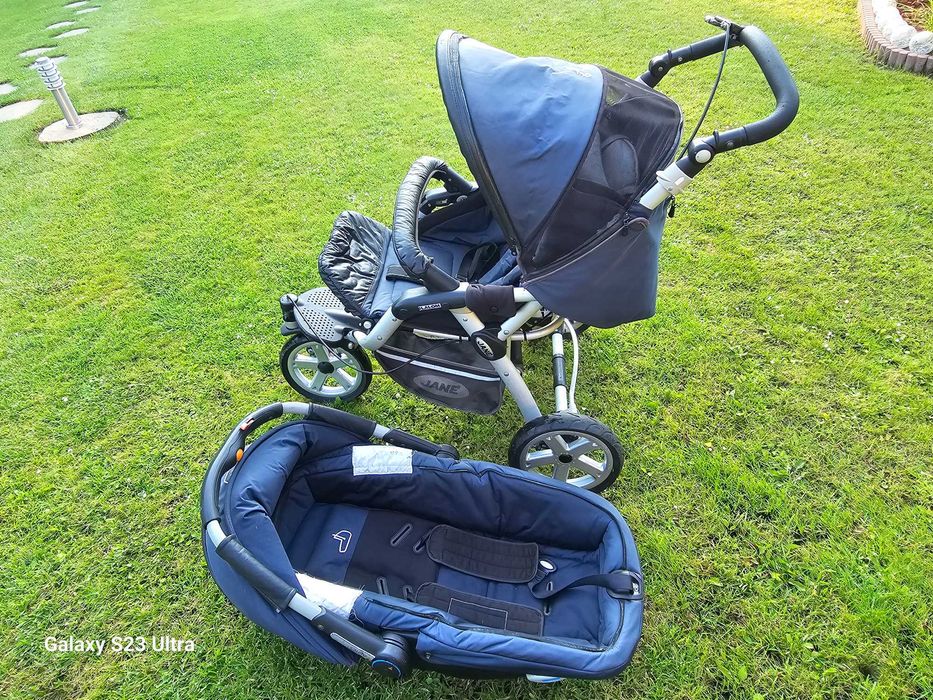 Wózek dziecięcy wielofunkcyjny 2w1 JANE gondola spacerówka + dodatki
