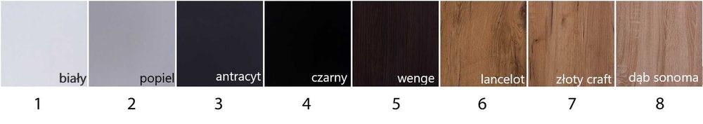 Stół kuchenny 100x60x18 Dąb Złoty Craft noga chrom WYBIERZ SWÓJ KOLOR