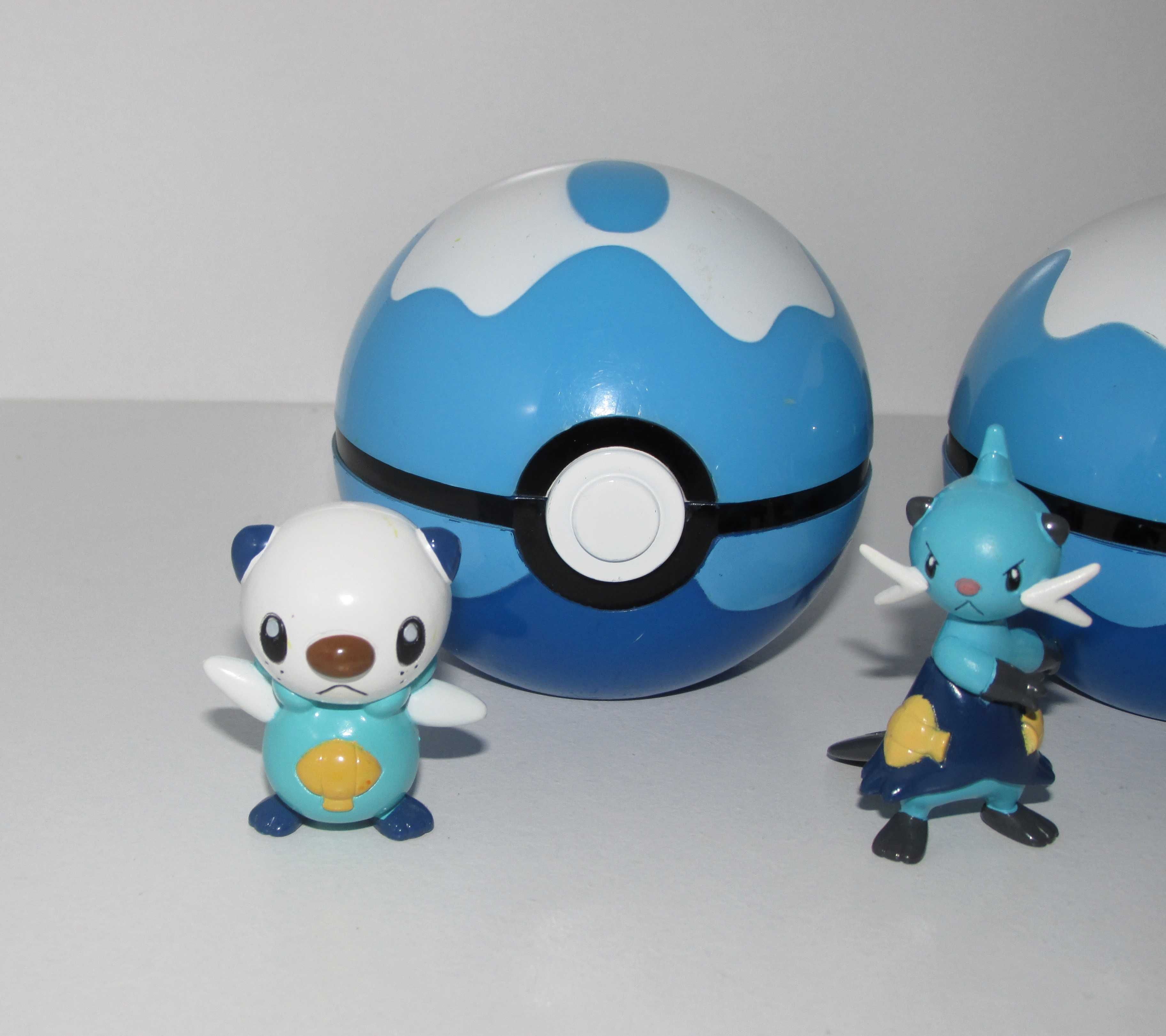 2 Dive balls and Pokemons Oshawott, Dewott, Samurott