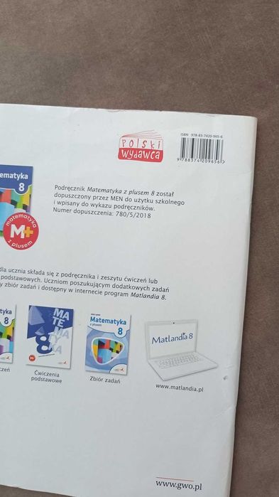 Podręcznik zeszyt ćwiczeń matematyka z plusem klasa 8 ćwiczenia