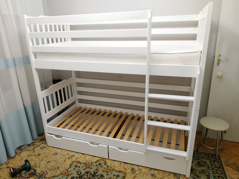 Двухъярусная кровать Ева (белый цвет)