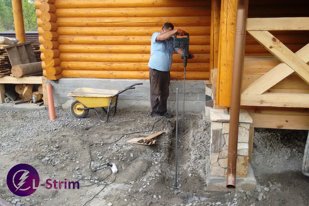 Заземление дома, генератора. Заземлення зарядної станції