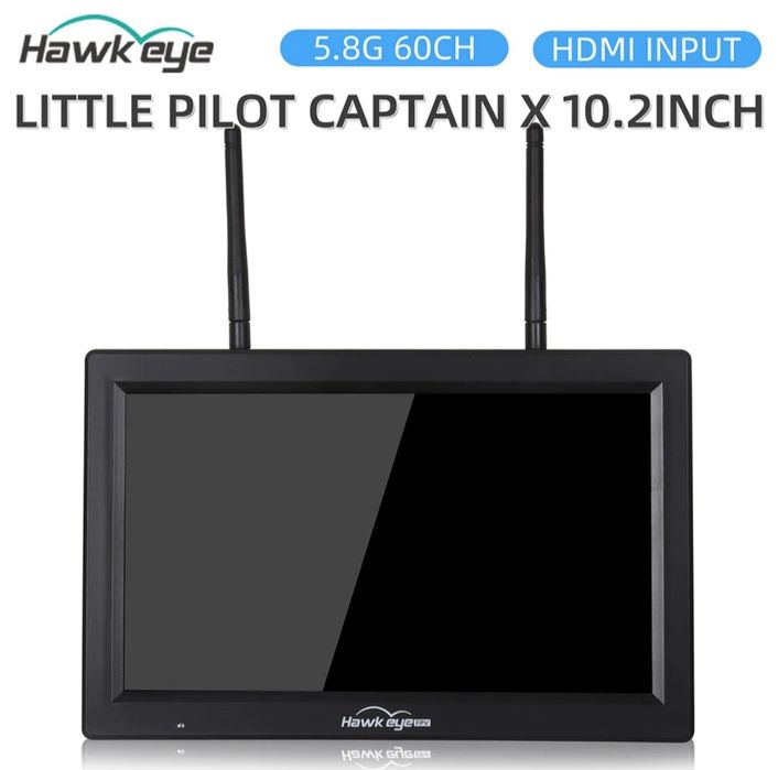 Монітор FPV Hawkeye  10.2" DVR з 2-ма 5,8Ghz приймачами