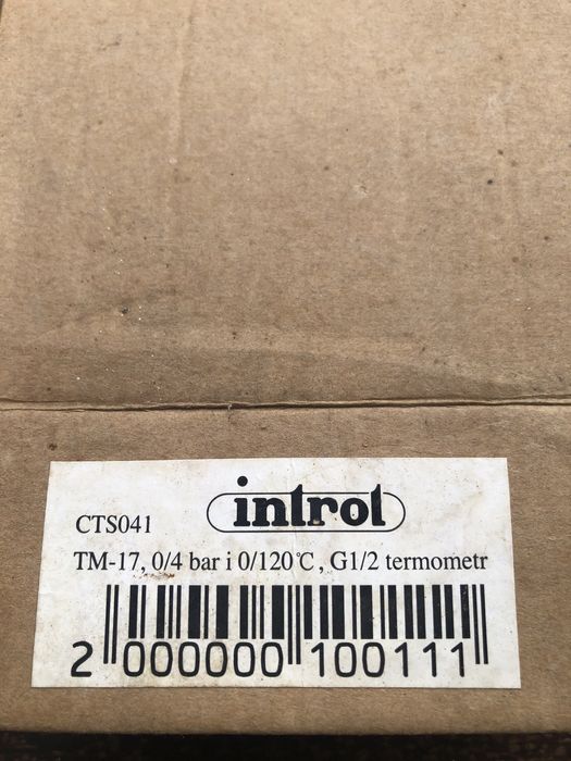 Термоманометр для тиску та температури