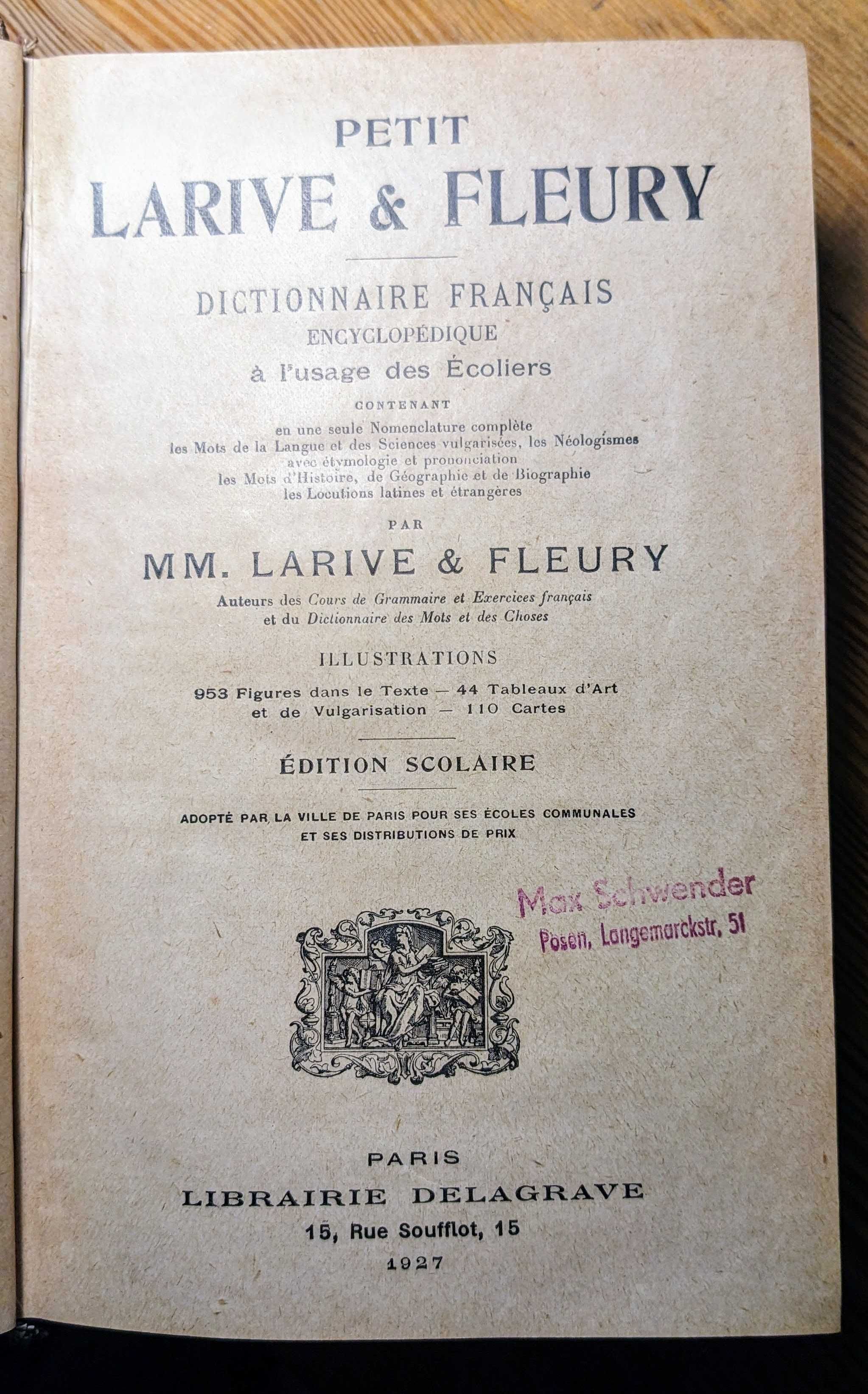 Petit Larive & Fleury - francuska encyklopedia z 1927r