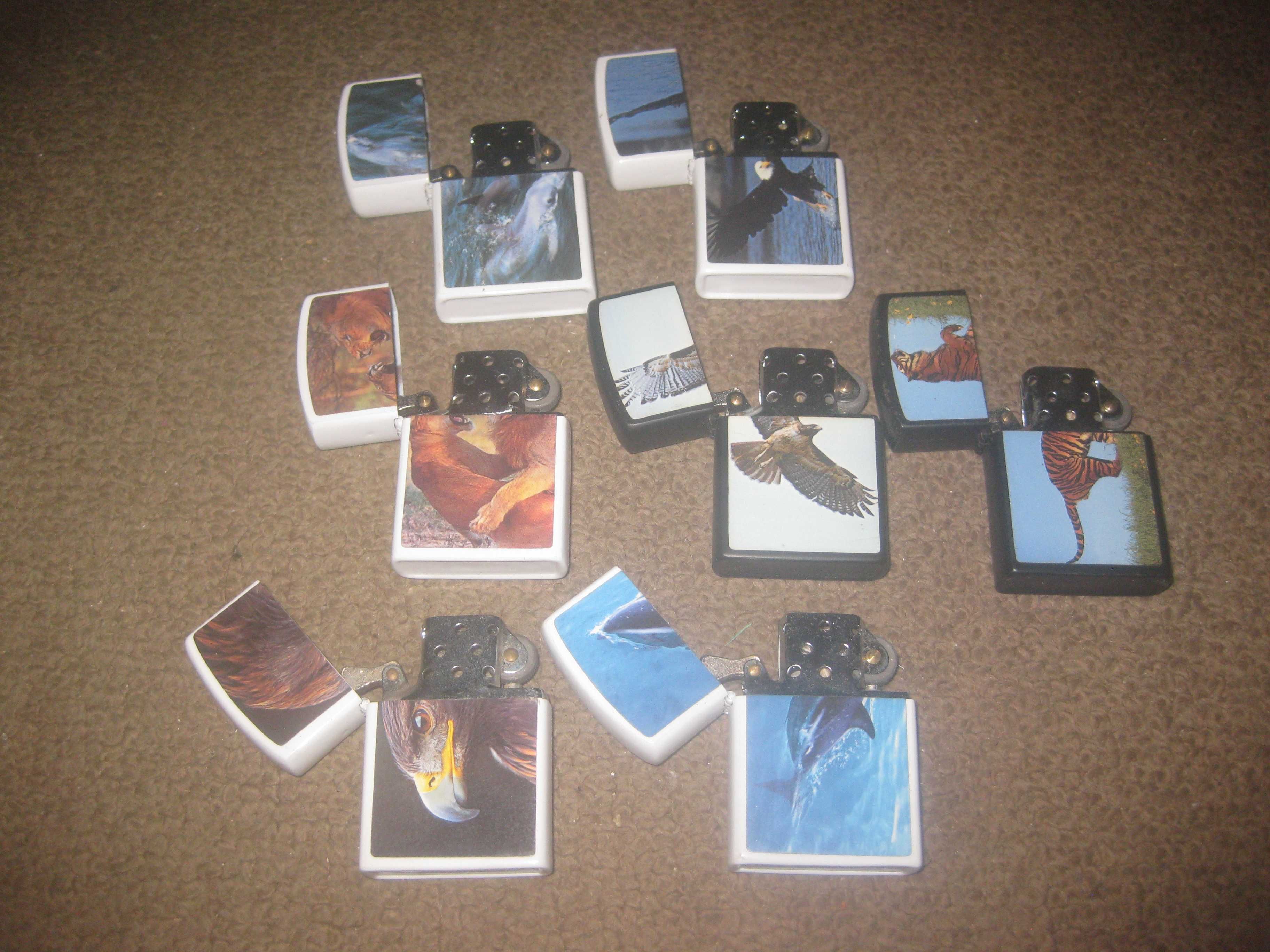 7 Isqueiros tipo "Zippo" Novos!