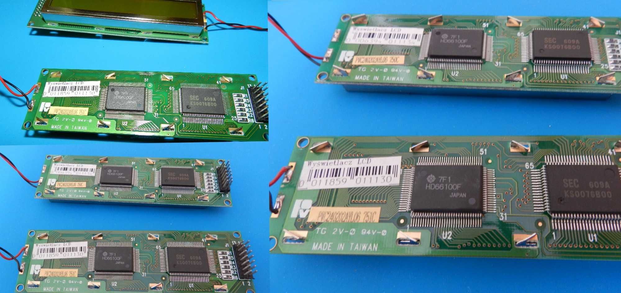 Wyświetlaczy  LCD nowe.