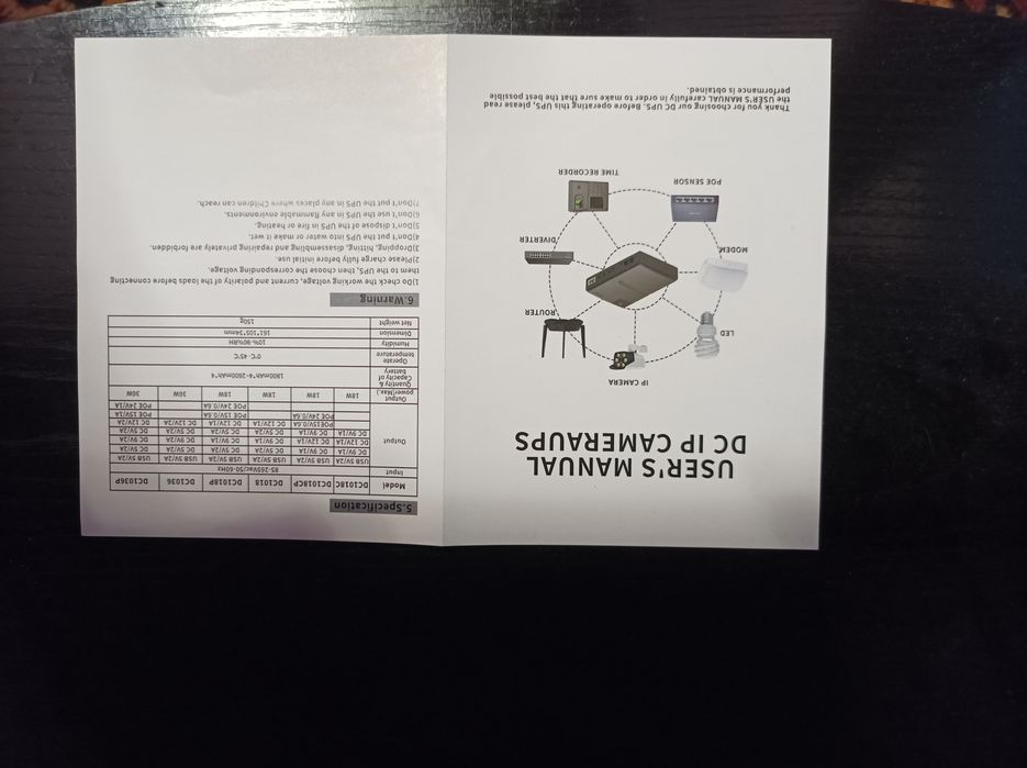 DC UPS DC1018P 5V 9V 12V 18W 10400mAh