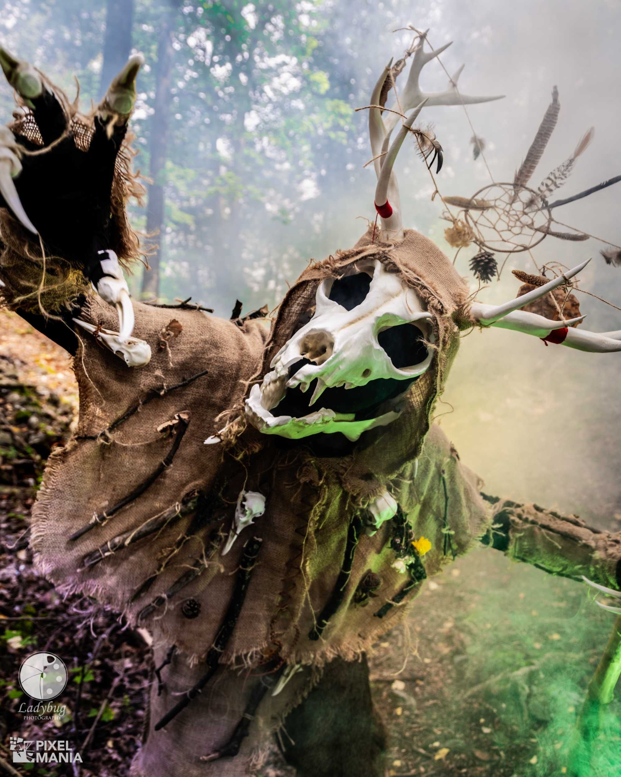 Maska Leszy Wendigo (wiedźmin) ruchoma żuchwa czaska Cosplay druk 3d