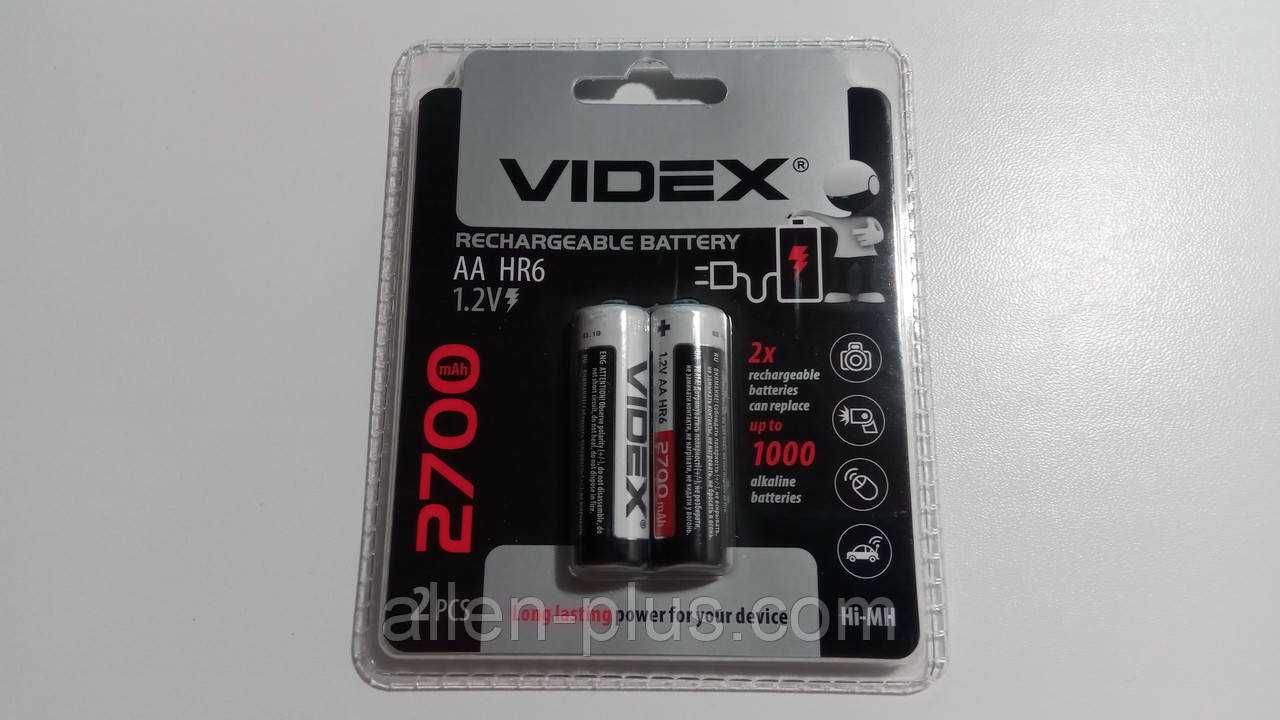 Аккумулятор Videx HR06/AA 1.2V 2700mAh NI-MH (цена за 1шт)