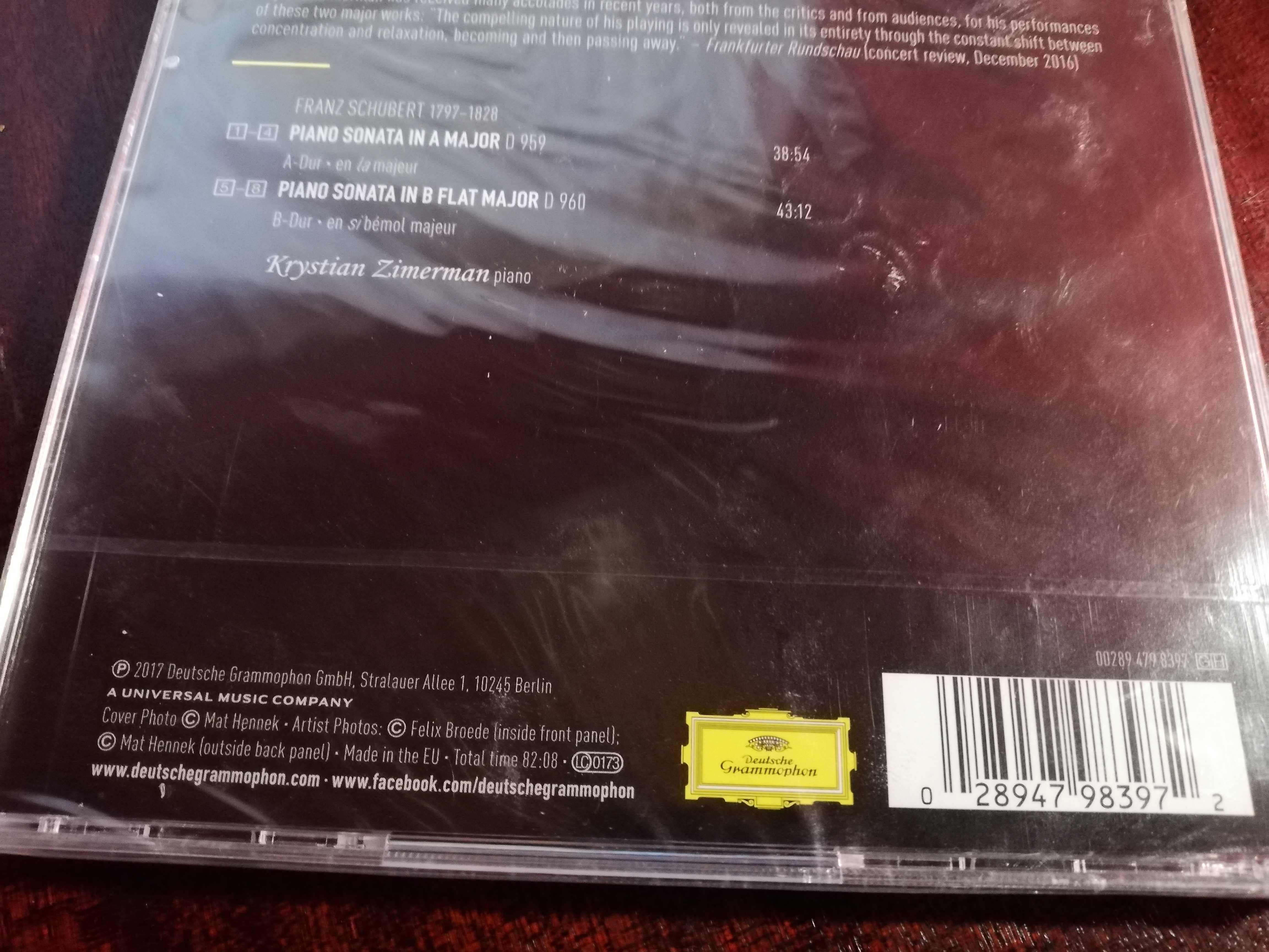 Kristian Zimerman. Franz Schubert Piano Sonatas.