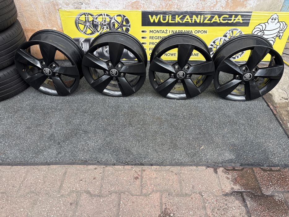 Felgi 5x112 oryginalne skoda jak ze sklepu 16 cali