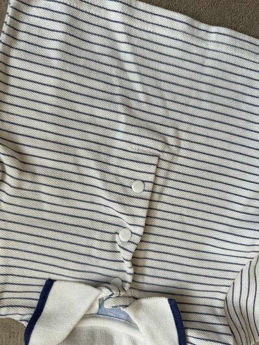 Koszulka z kołnierzykiem w paski 62