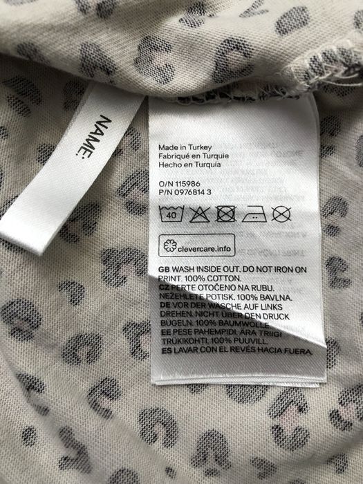 хлопковое леопардовое платье с Микки H&M на девочку 5-6 лет