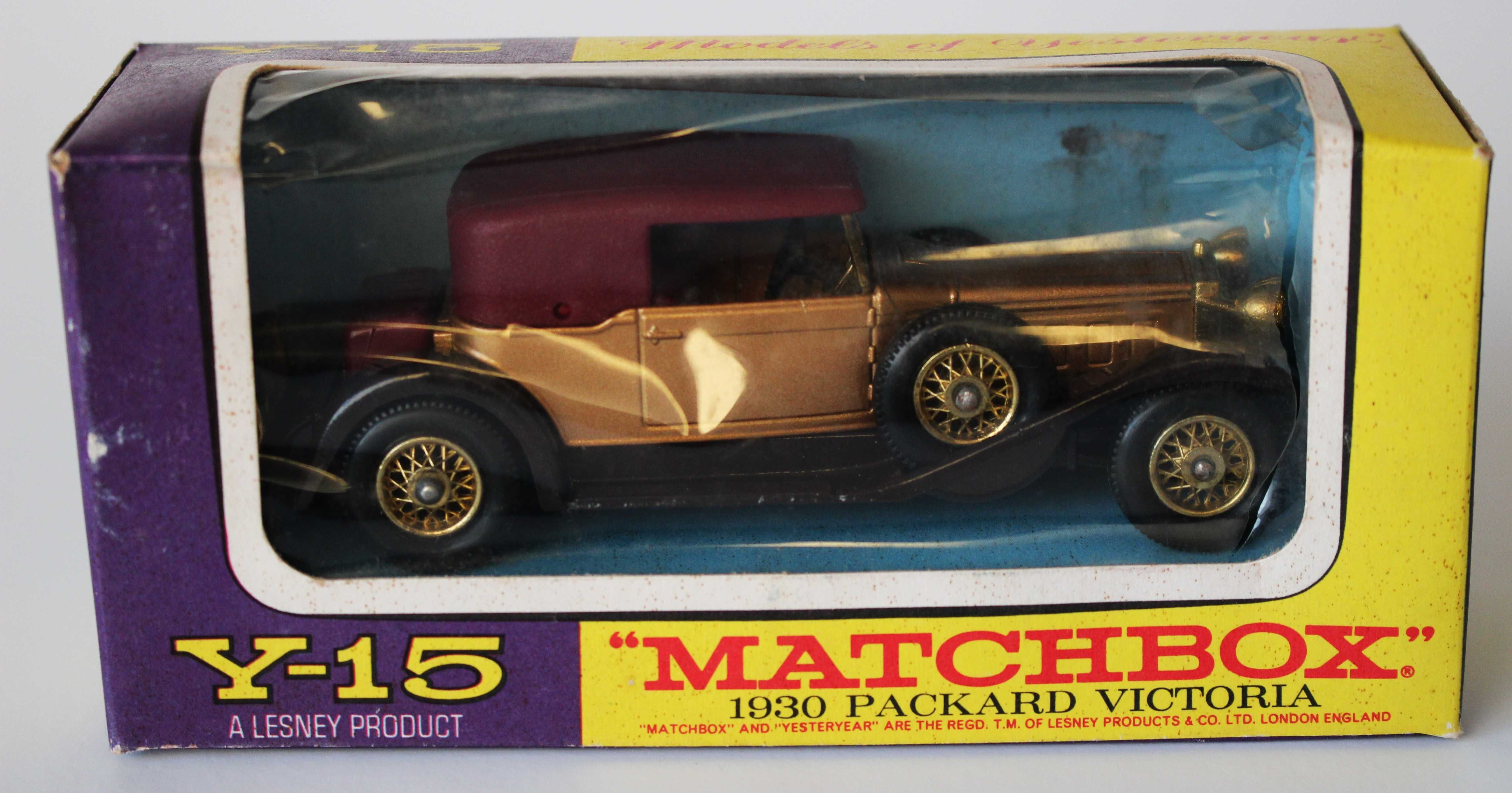 MATCHBOX LESNEY Y-15 1930 PACKARD VICTORIA C/CAIXA