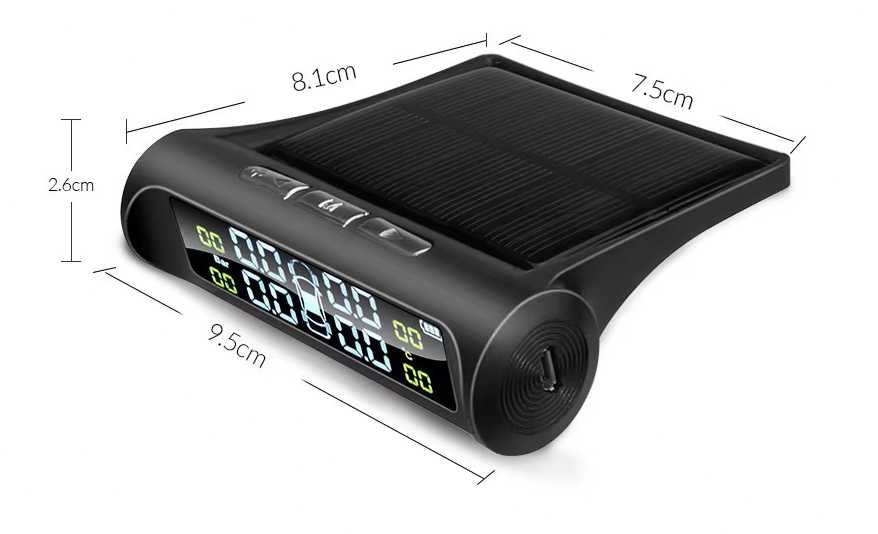Czujniki ciśnienia - zdalna kontrola ciśnienia - zestaw - solar - 5szt