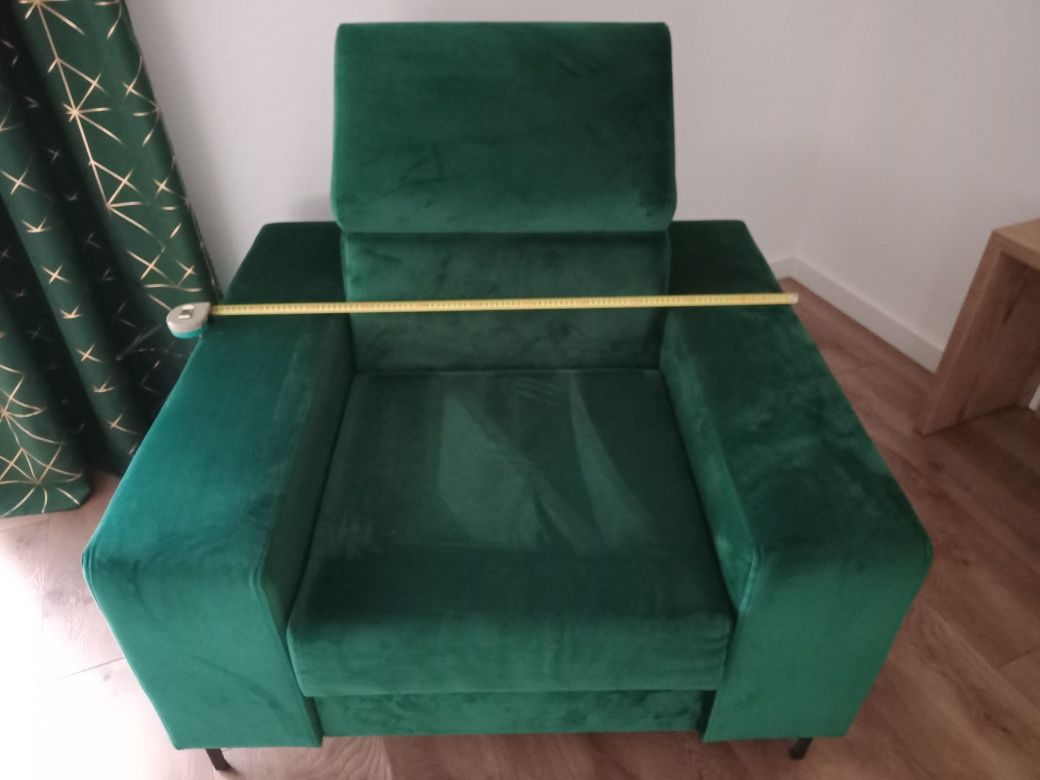 Solidne fotele zielone