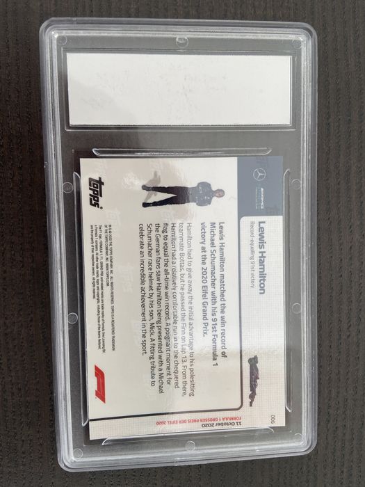 3 Lewis Hamilton 2020 Topps Rookie Cards Gem Mint PGI Graded 10