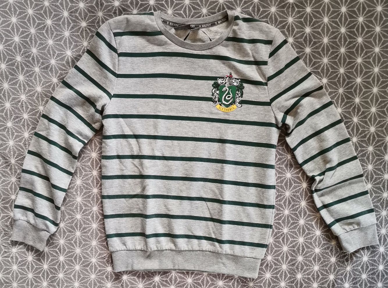 Niespotykana bluza sweterek Harry Potter D Malfoy Slytherin 6/8 34-36